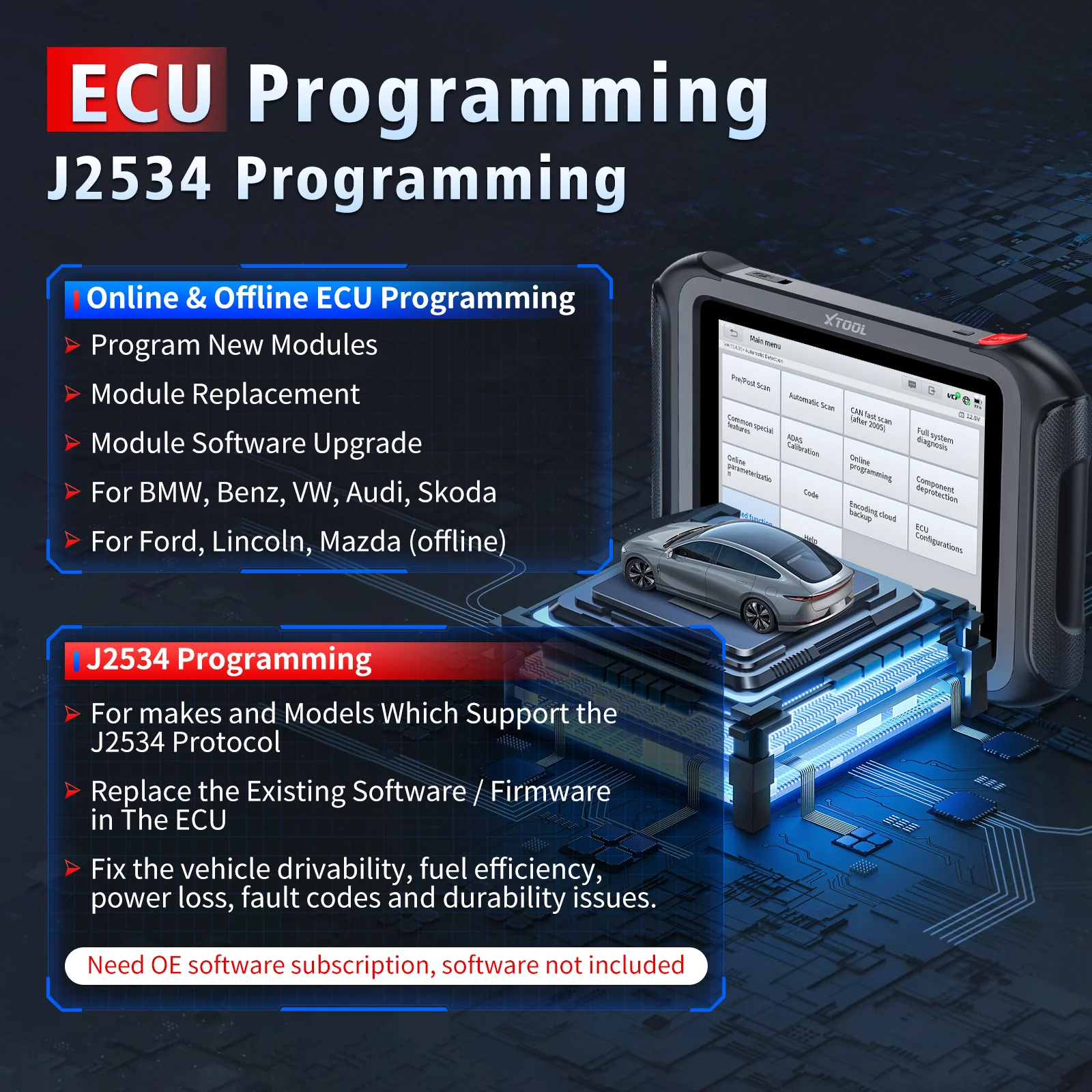 XTOOL D9 MAX with J2534 - Image 7