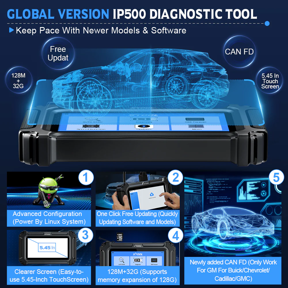 XTOOL IP500-BCC For GM/Buick/Chevrolet/Cadillac - Image 8