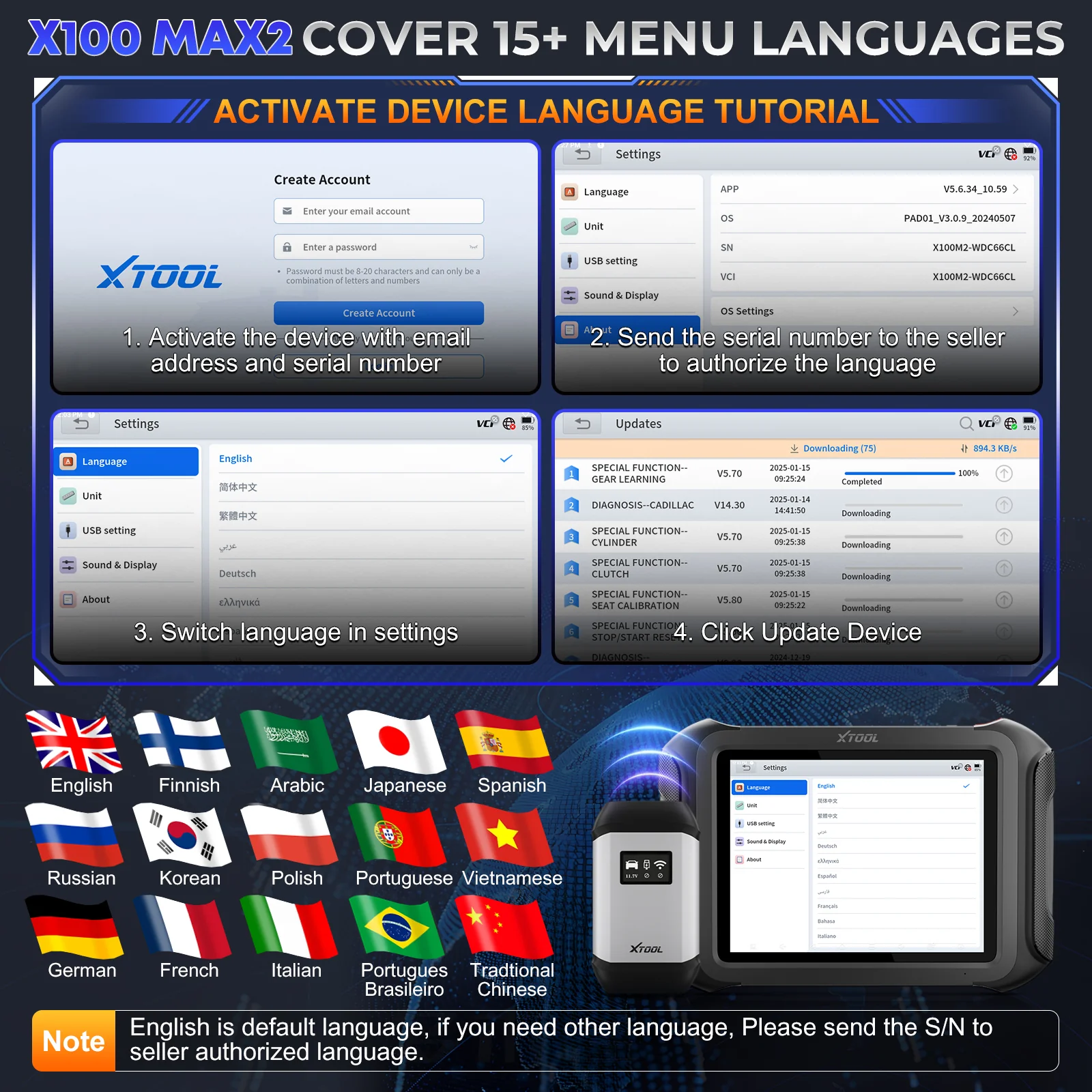 XTOOL X100 MAX 2 with J2534 - Image 12