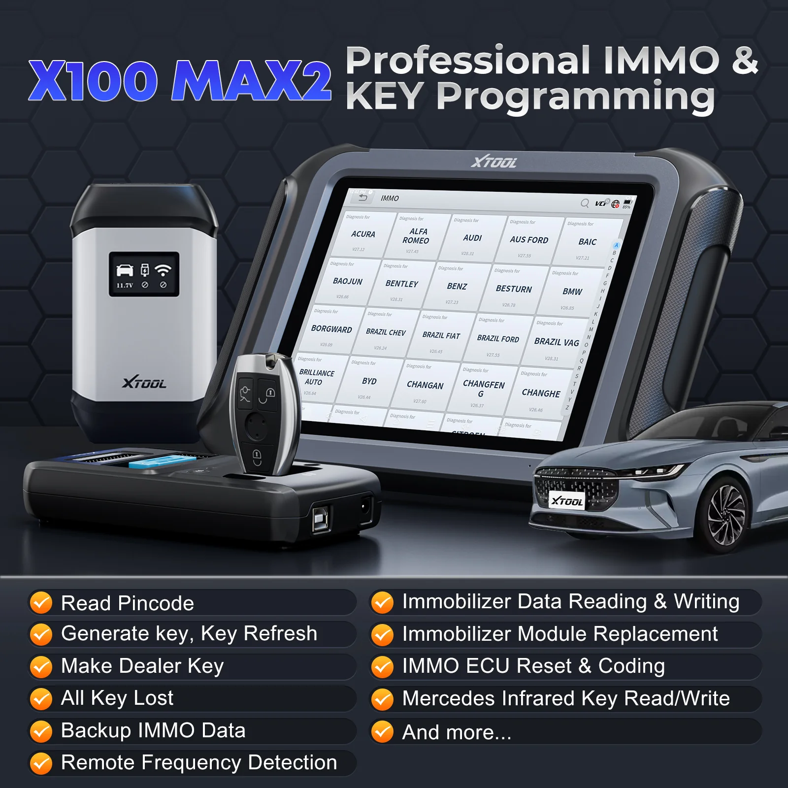 XTOOL X100 MAX 2 with J2534 - Image 4
